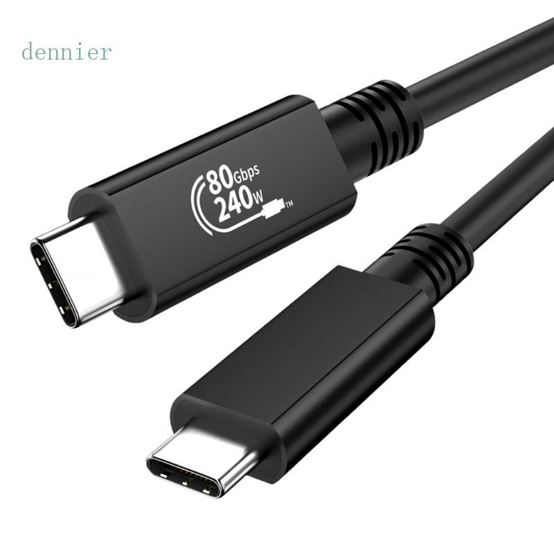 Carregamento Den 240W USB C 80Gbps Type Suporte PVC 5K 60Hz Para Mesa Armazenamento Doca L