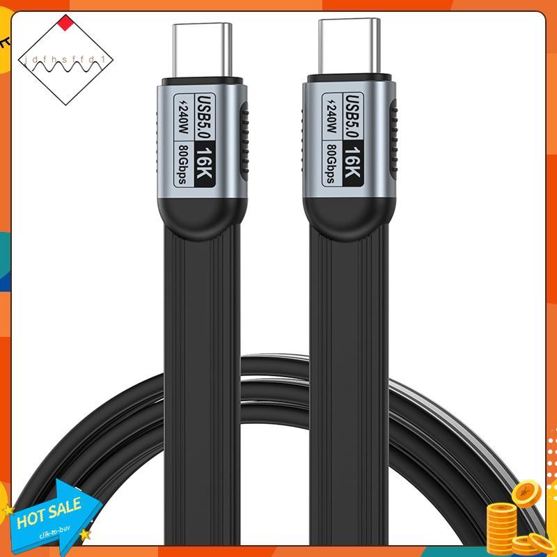 [Promover J] USB-C Para PD240W 5.0 Tipo Cabo 80Gbps-Compatível 5 16K @ 60Hz De Transferência De Dados 1m
