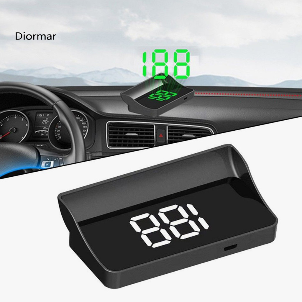 Dashboard Navigation Accessory Car Heads Up Display Hud Speedometer with Gps/bds 10hz Refresh Rate Universal Usb Plug Pl