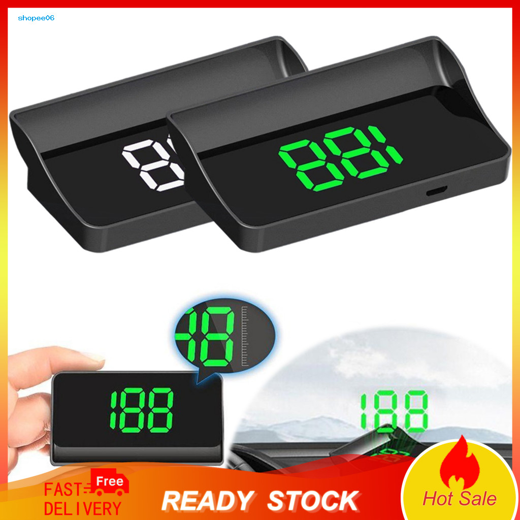 Car Heads Up Display Real-time Driving Speed Meter Hud Speedometer with Gps/bds Navigation 10hz Refresh Rate Universal U