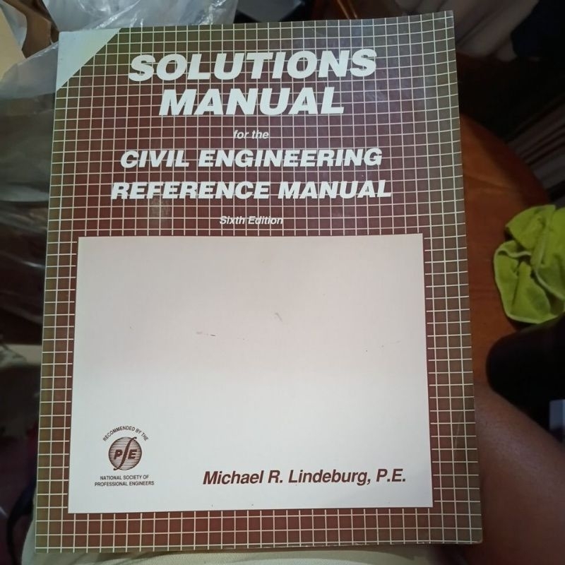Livro - Solutions Manual for The Civil Engineering Reference Manual ( em Inglês ) - Michael R. Lindeburg