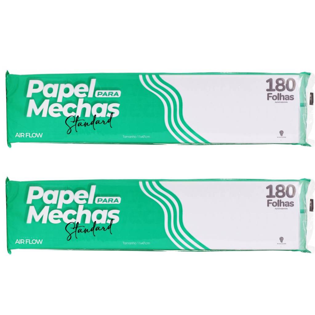 2 Pacotes Papel Para Mechas Standard 11x47cm 360 Folhas