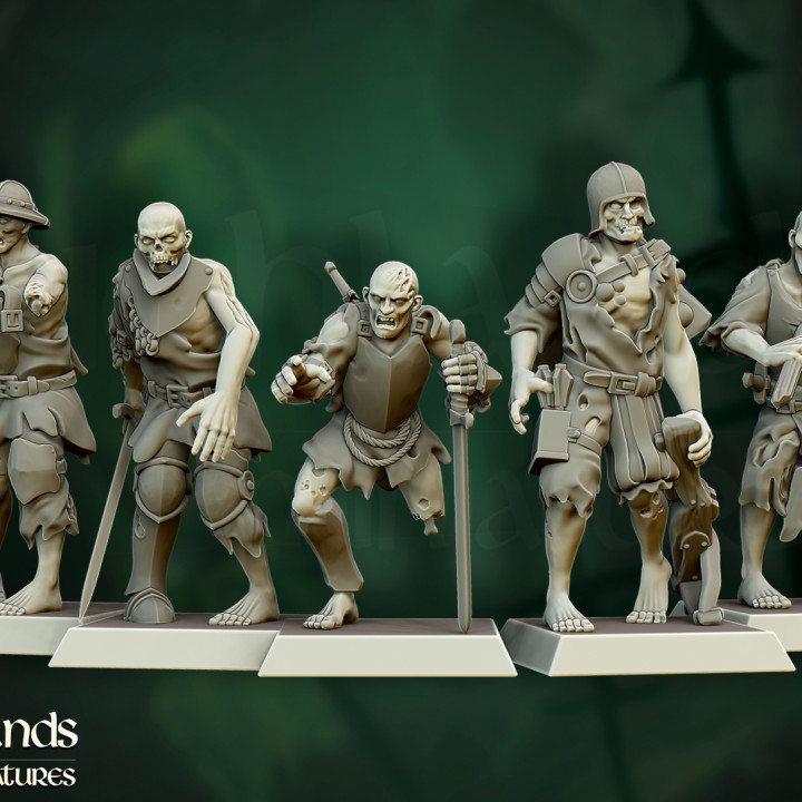 Guerreiros Zumbis - Coleção Highlands Miniatures