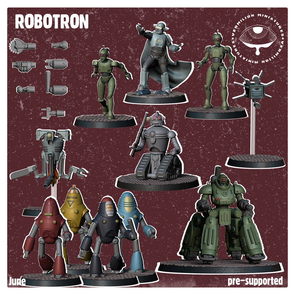 Miniaturas Fallout Wasteland Warfare Robotron Vermilion Miniatures