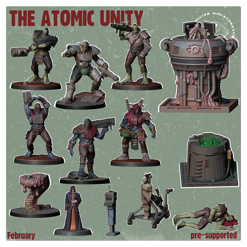 Miniaturas Fallout Wasteland Warfare Unity Vermilion Miniatures