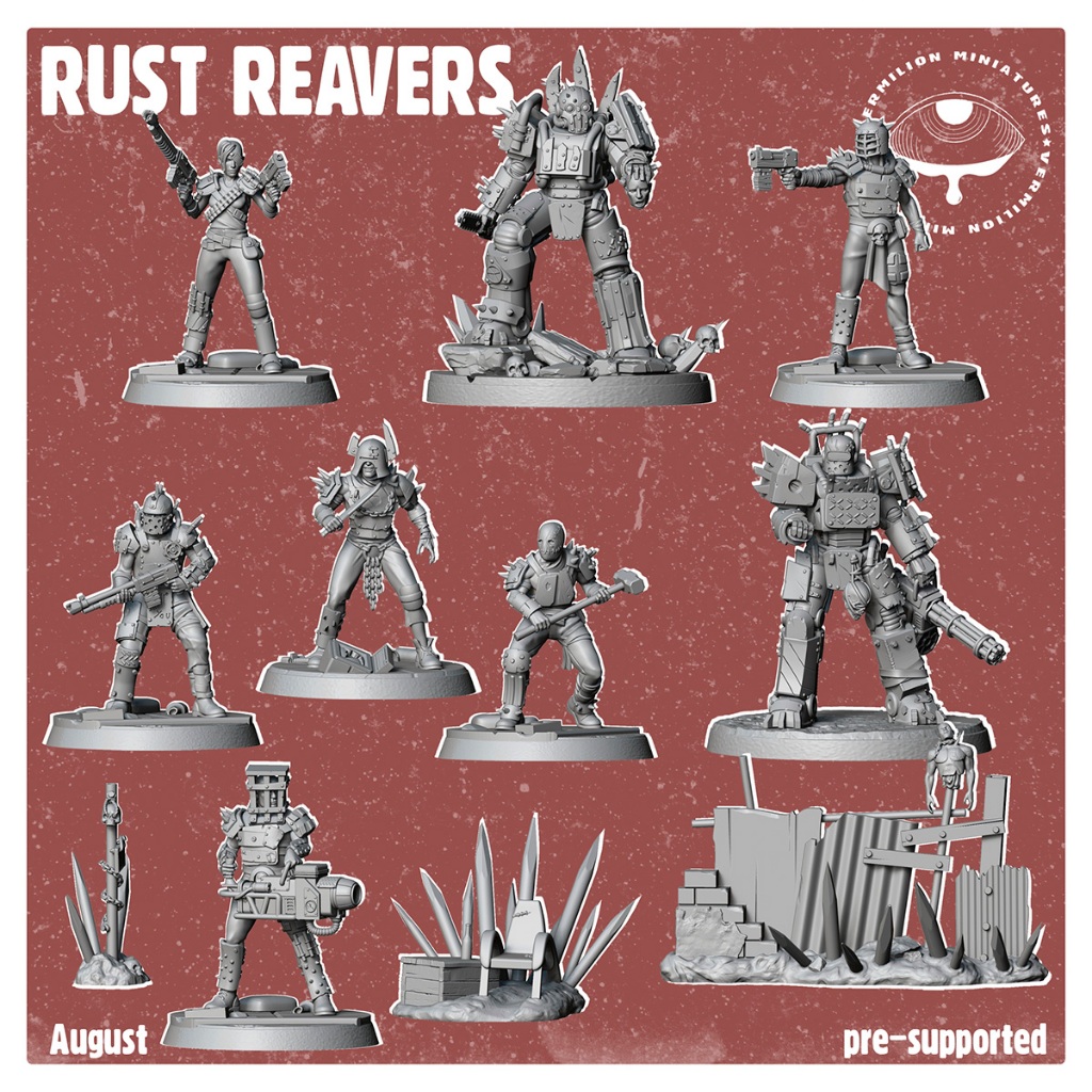 Miniaturas Fallout Wasteland Warfare Rust Reavers Vermilion Miniatures