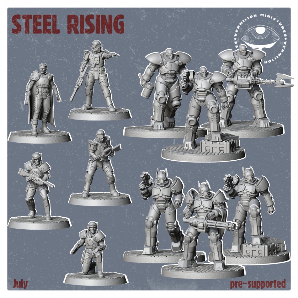 Miniaturas Fallout Wasteland Warfare Brotherhood of Steel Vermilion Miniatures