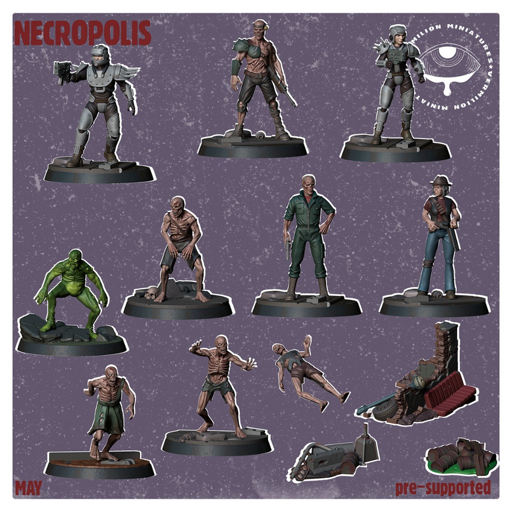 Miniaturas Fallout Wasteland Warfare Necropolis Vermilion Miniatures