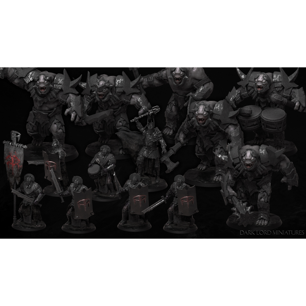 Exercito de Sauron - Miniaturas para RPG e Wargames - Dark Lord Miniatures