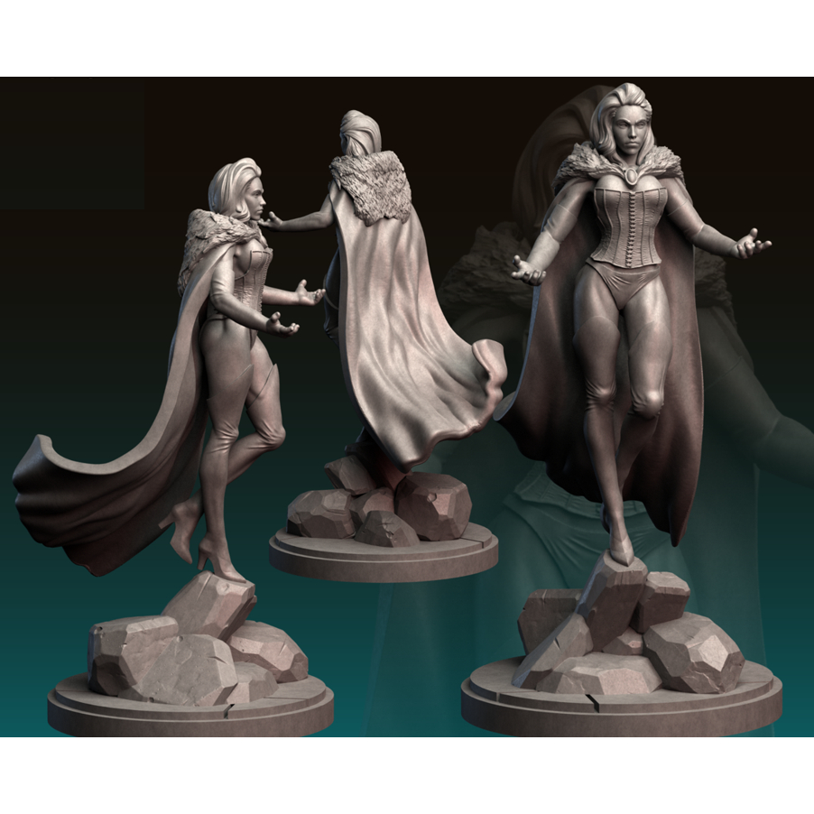 Miniatura para RPG ou Coleção – Emma Frost – Legion miniatures