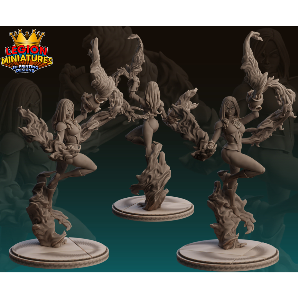 Miniatura para RPG ou Coleção – Lanterna Verde Jessica Cruz – Legion miniatures