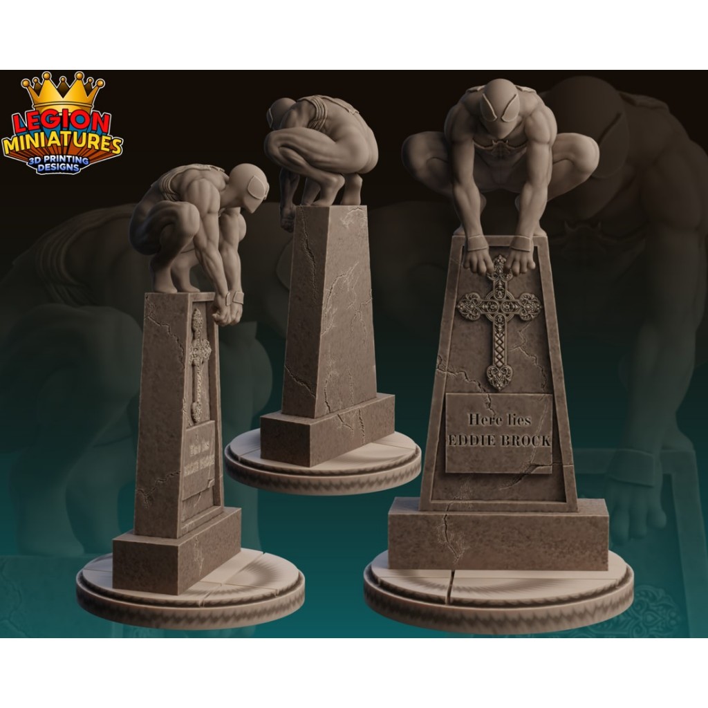 Miniatura para RPG ou Coleção – Homem Aranha Simbionte - Legion miniatures