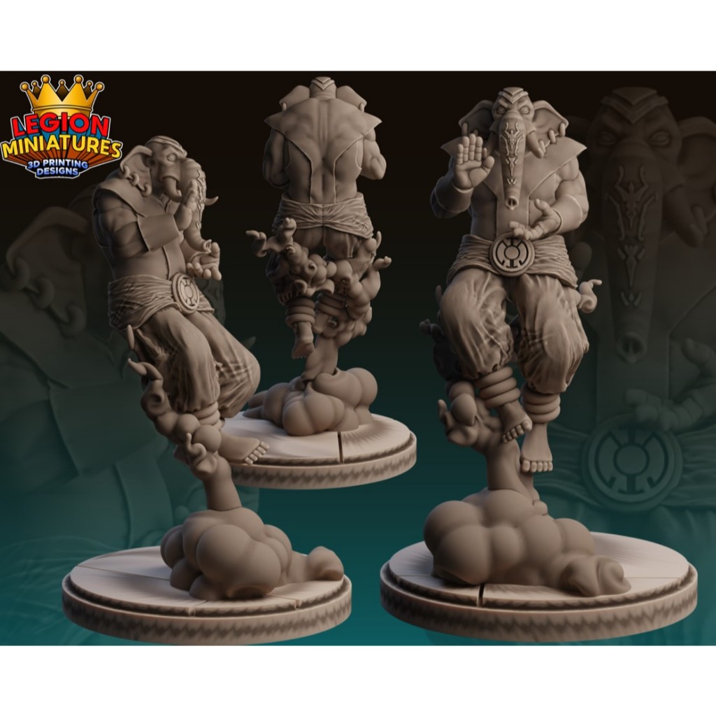 Miniatura para RPG ou Coleção – Lanterna Azul Warth - Legion miniatures