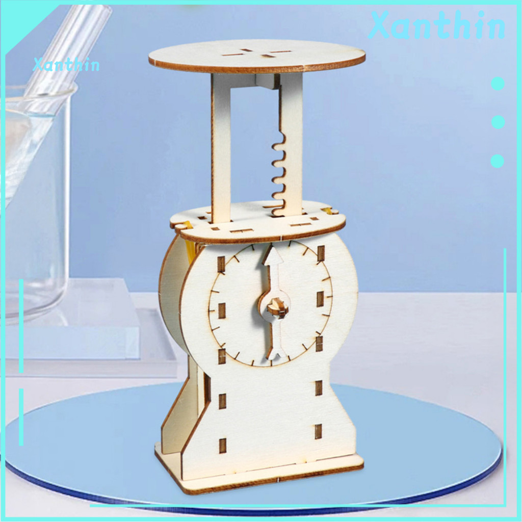 Wooden Model Kit Gravities Scale Toy Diy Gravity Handmade Stem Educational Puzzle for Kids Science Experiment Platform B