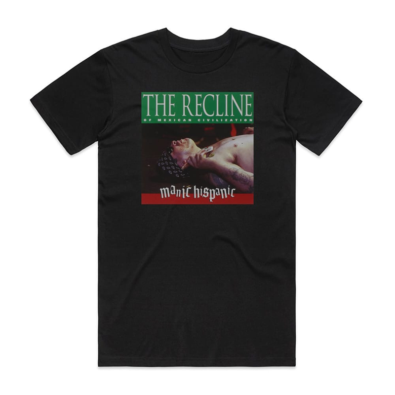 Camiseta Preta Manic Hispanic The Recline Of Mexican Civilization
