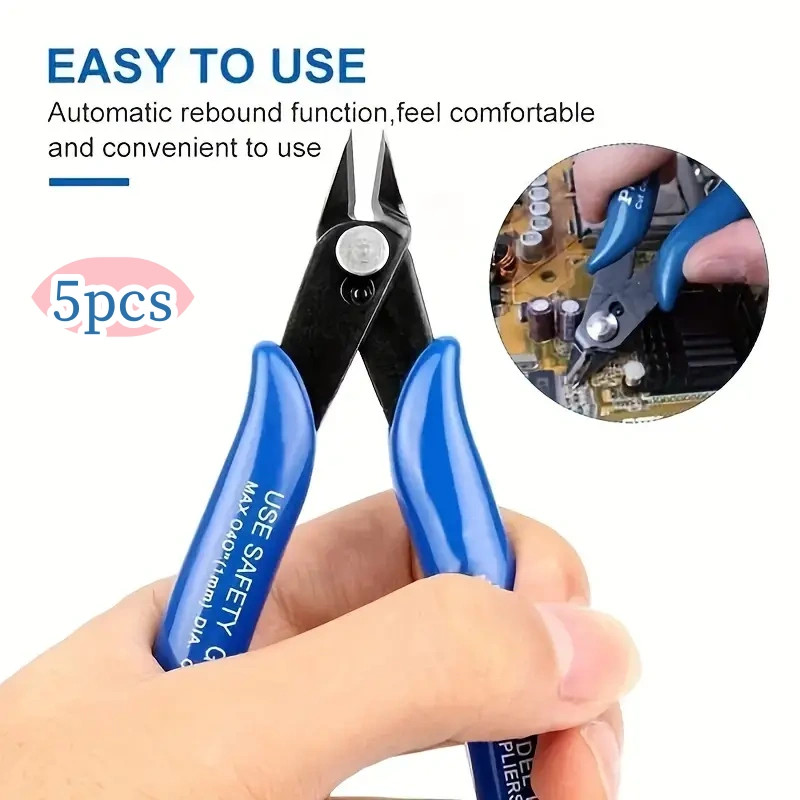 5pcs Alicate De Corte De Precisão P/ Eletrônica Pcafc - Variação: