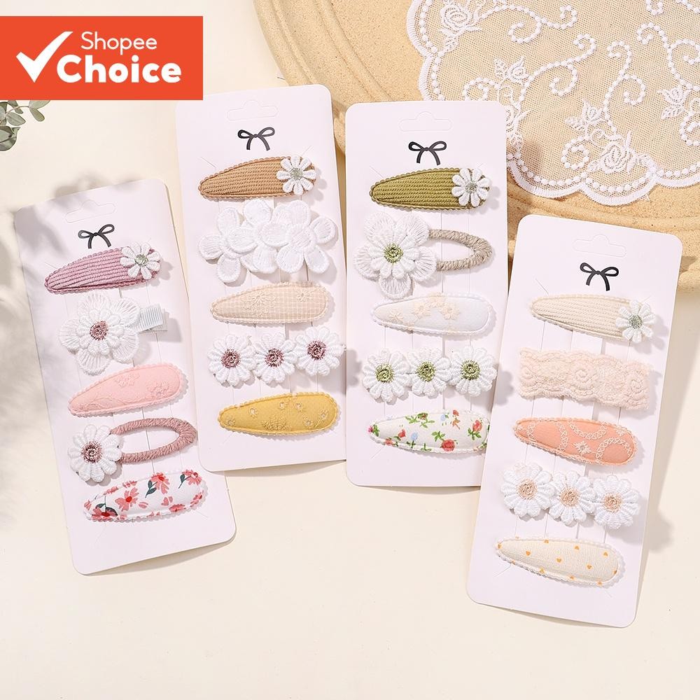 Mini Grampo De Cabelo De Coelho Com Laço Floral Para Bebês Meninas , Lindo Alfinete De Franja Lateral De Princesa Crianç