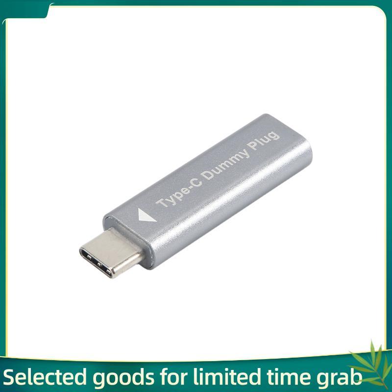 Adaptador De Exibição Virtual USB Tipo-C DDC EDID Manequim Plug Sem Cabeça Emulador Fantasma Carga 4K @ 60Hz