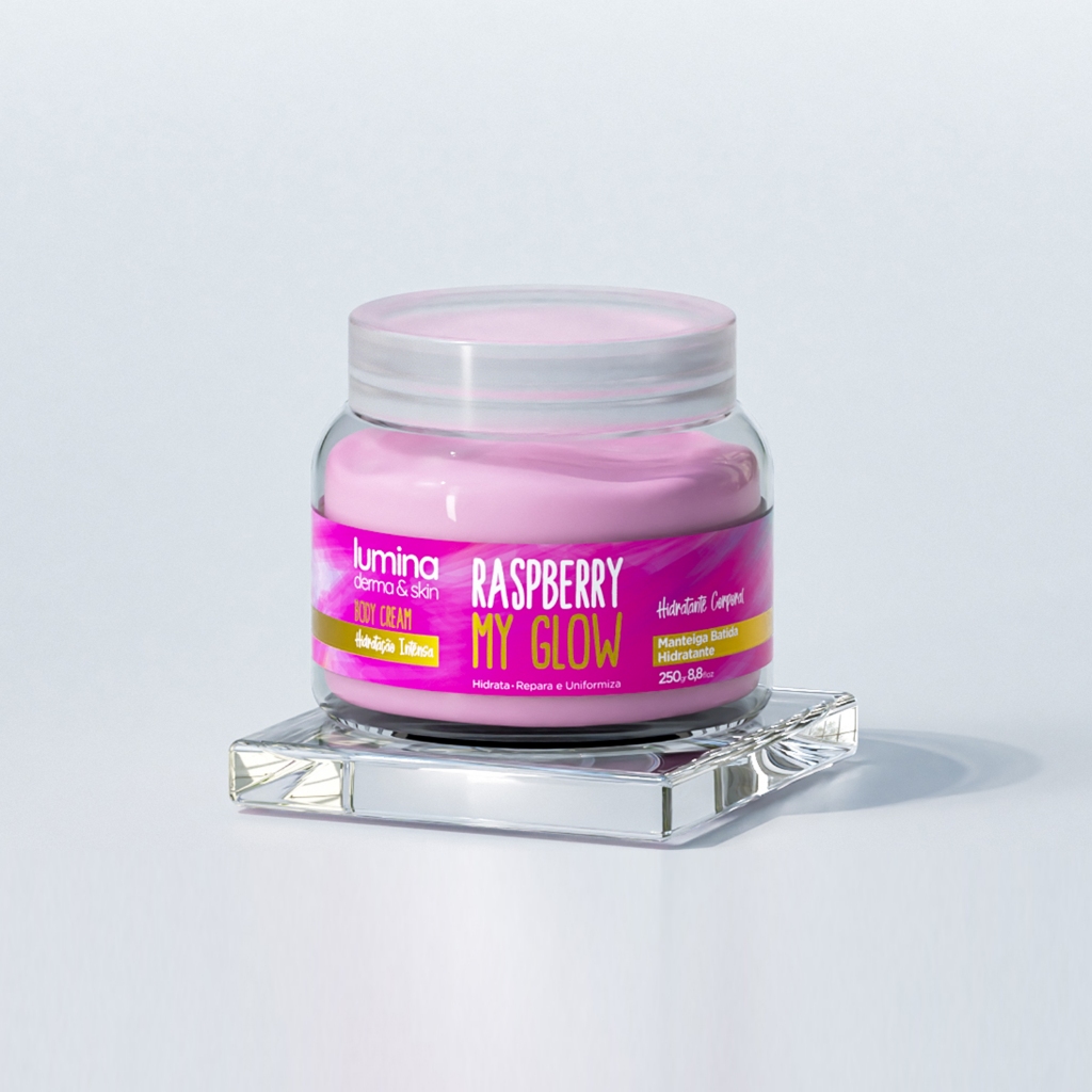 Lumina - Hidratante Corporal - Raspberry My Glow - 250g