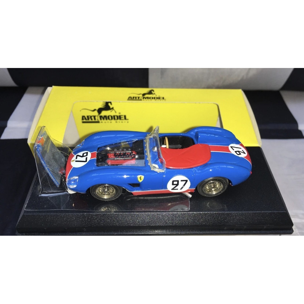 Miniatur Ferrari 500 Trc Le Mans Peron Tavano 1:43 Art Model Azul