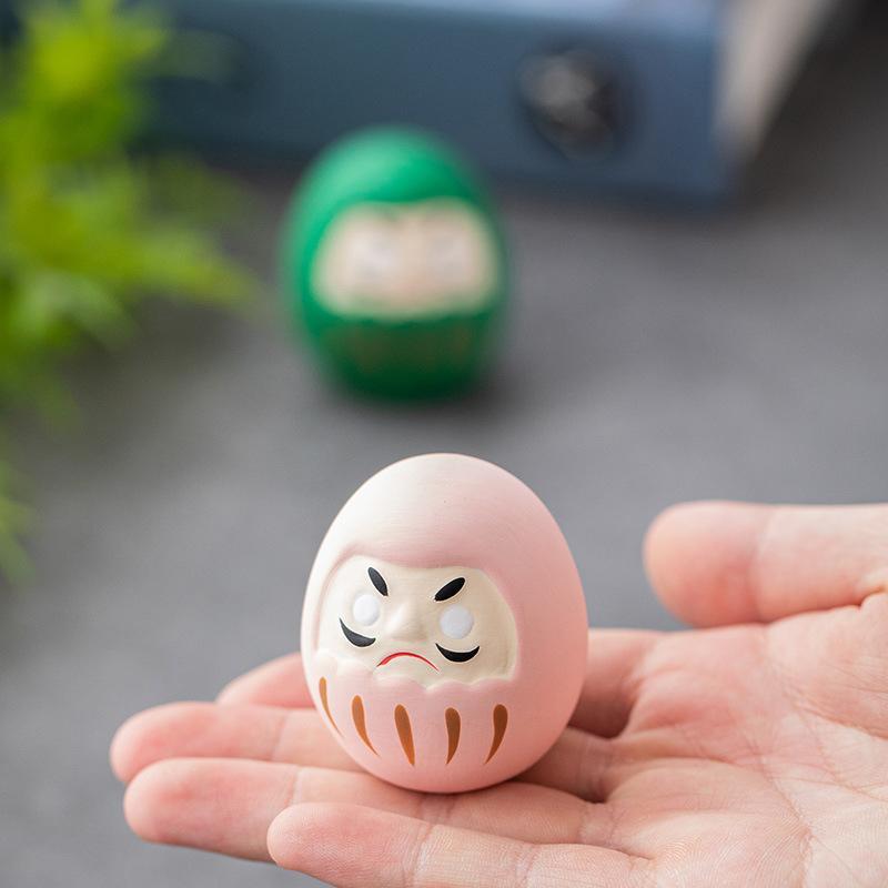 Boneca Daruma De Cerâmica Japonesa , Amuleto Da Sorte , Ornamento De Fortuna , Decoração De Casa , Presentes Em Miniatur