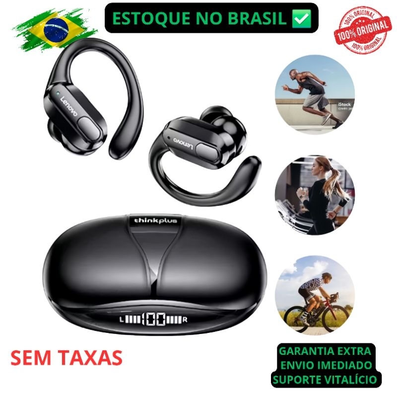 Fone De Ouvido Sem Fio Lenovo Xt80 Bluetooth Esporte Corrida
