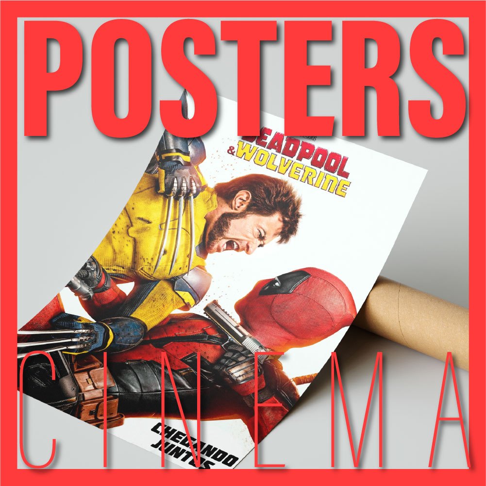Cartaz Filmes DeadPool & Wolverine - Marvel MCU | Poster Grande 70x47cm Alta Qualidade