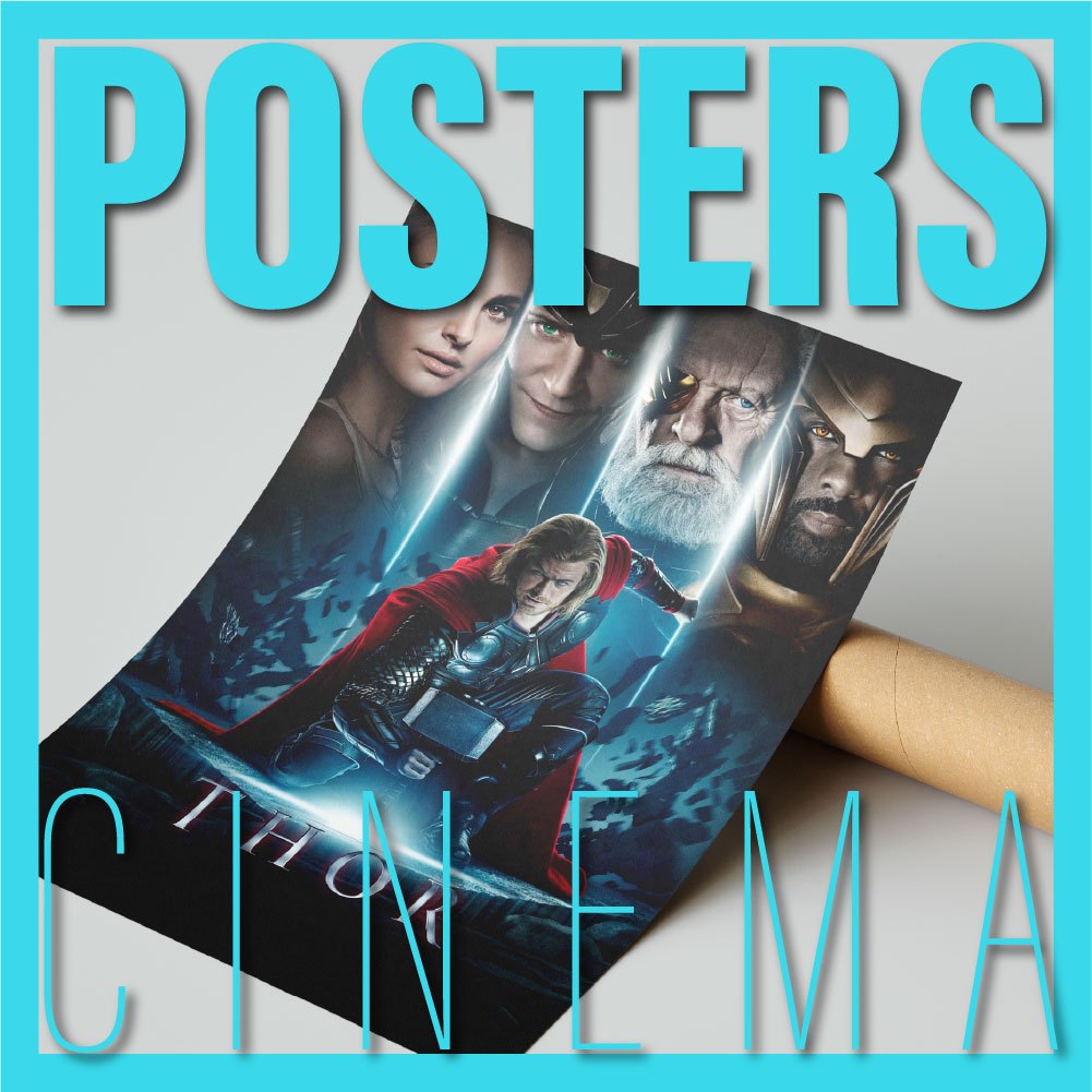 Cartaz Filmes Thor - Marvel MCU | Poster Grande 70x47cm Alta Qualidade