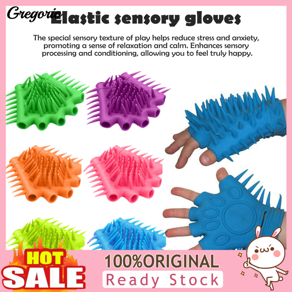Glove Toy Stretchy 1pc Fidget for Stress Anxiety Relief Soft Half-finger Tpr for Kids Adults Flexible Fingertip for Rela