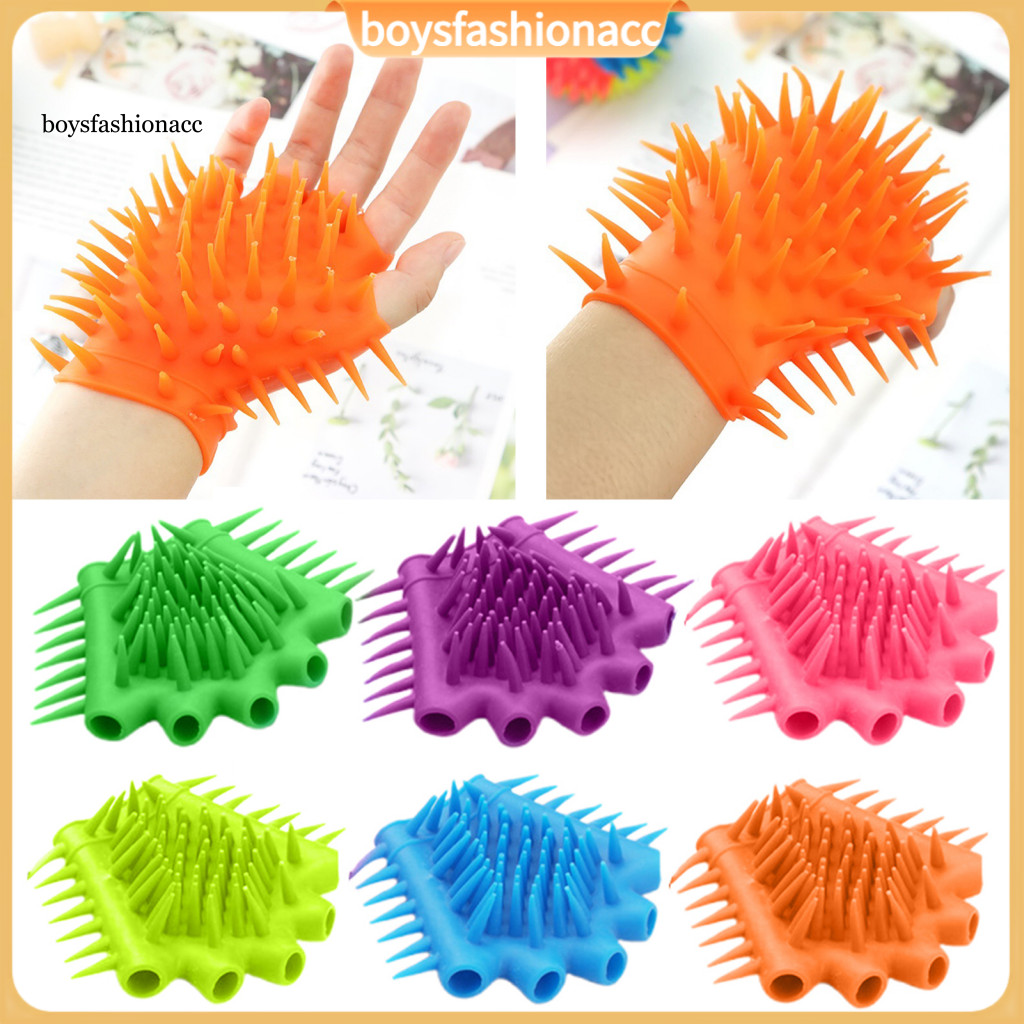 1pc Sensory Fidget Glove for Stress Anxiety Relief Half-finger Soft Stretchy Tpr for Kids Adults Flexible Fingless Thera