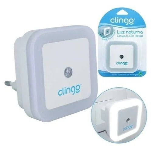 Luz Noturna LED Clingo com Sensor Automático - Bivolt