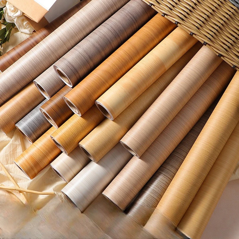 10PCS/20PCS 3D Wood Wallpaper 5 METERS X 45CM Self-Adhesive Adhesive