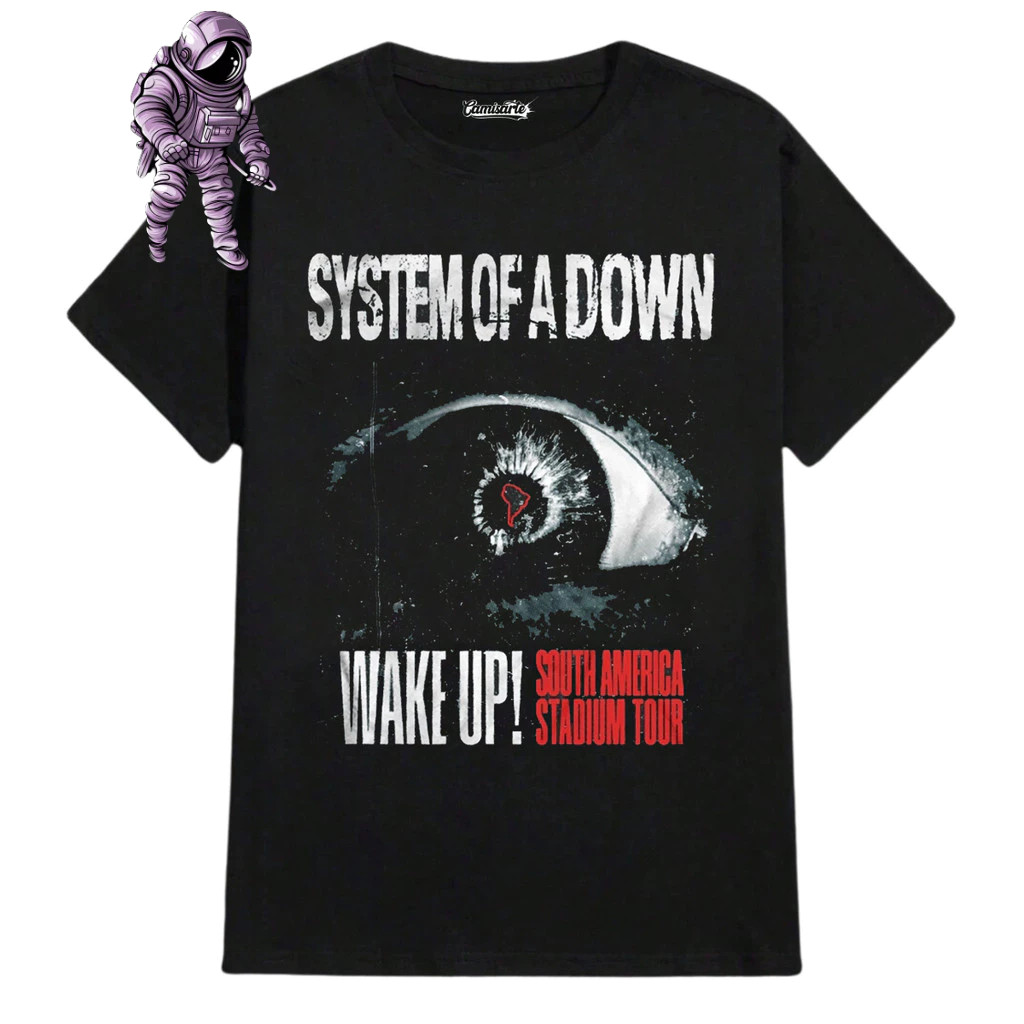 Camiseta System Of A Down Banda de Rock N Roll Unissex 100% Algodão Promoção