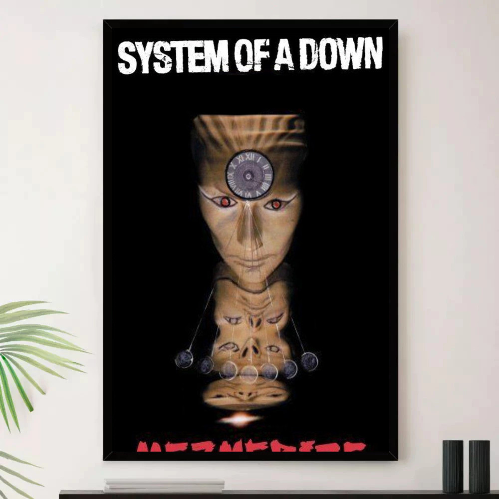 Quadro Placa Decorativa Música Internacional sistem of down Heavy Metal Metal Alternativo Álbuns com Moldura
