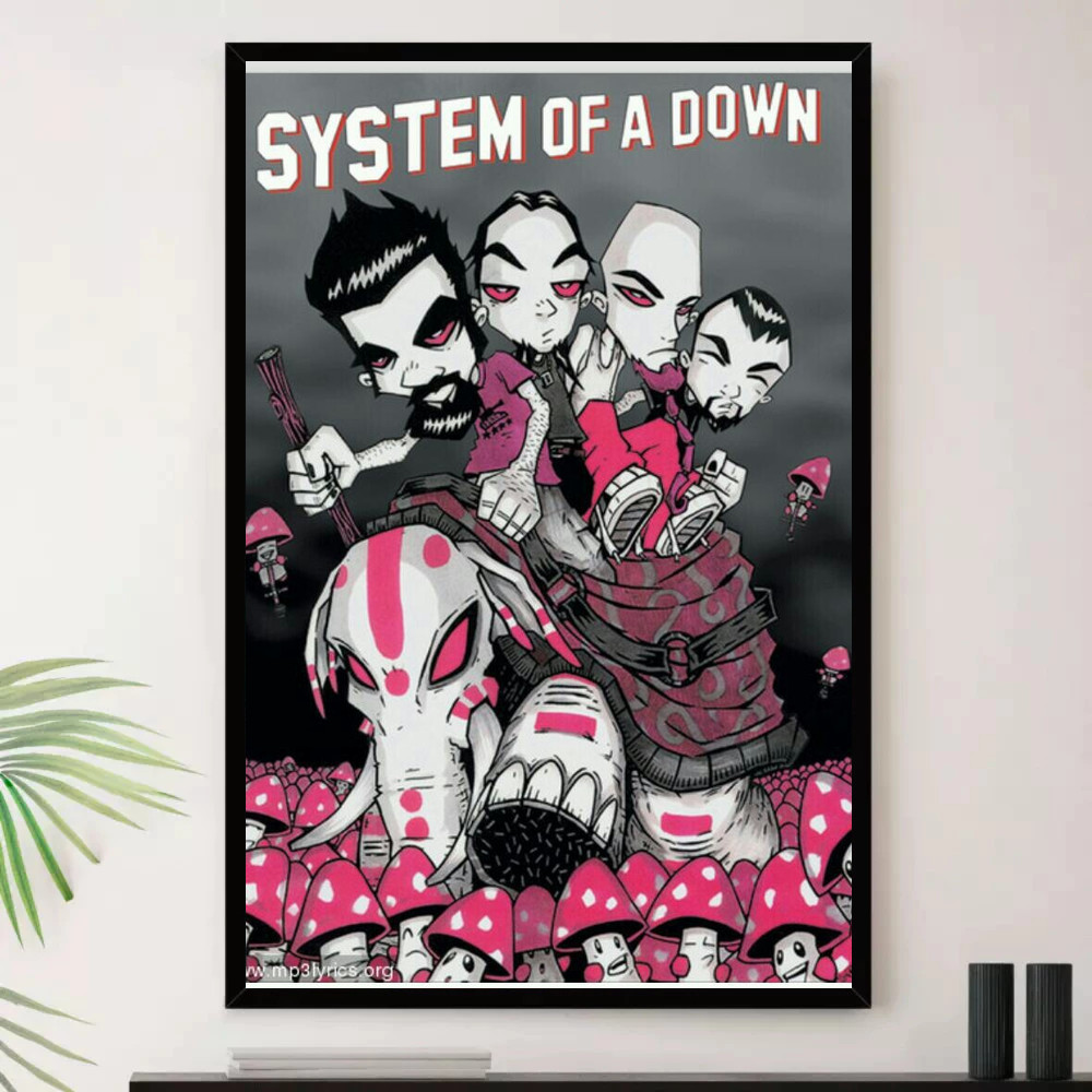 Quadro Placa Decorativa Música Internacional sistem of down Heavy Metal Metal Alternativo Álbuns com Moldura