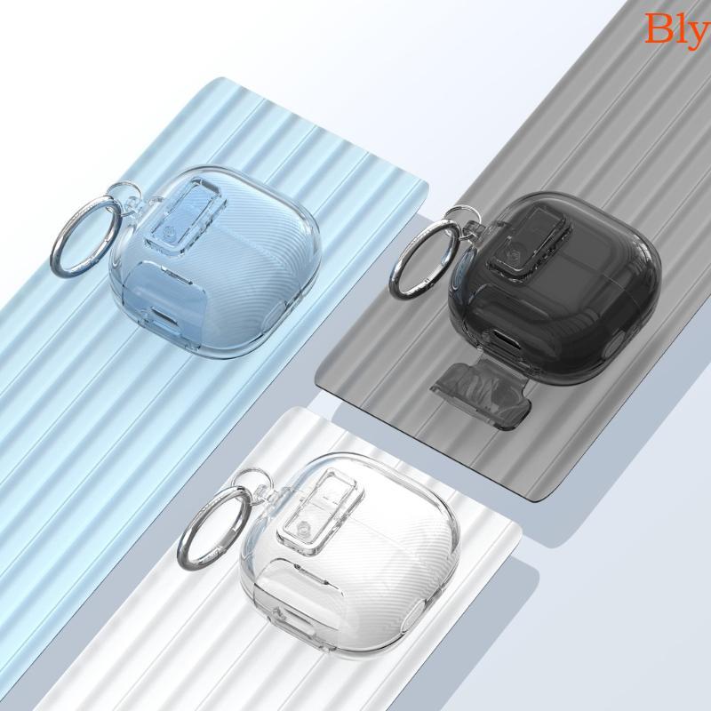 Bly Desk Storage Charging Case Capa Transparente Para FreeClip 2 Earbud TPU Protetores Chaveiro Viagens