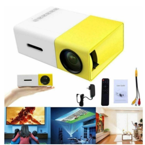 Projetor Portátil Pocket HD 1080P Led Mini YG300 Video Theater Sistema HDMI Móvel Compatível Com USB