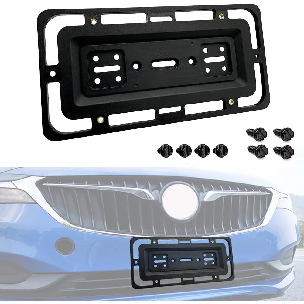 Universal Front/Back License Plate Tag Holder Mounting Mount, Bumper Bracket,License Plate Bumper Bracket for All Type A