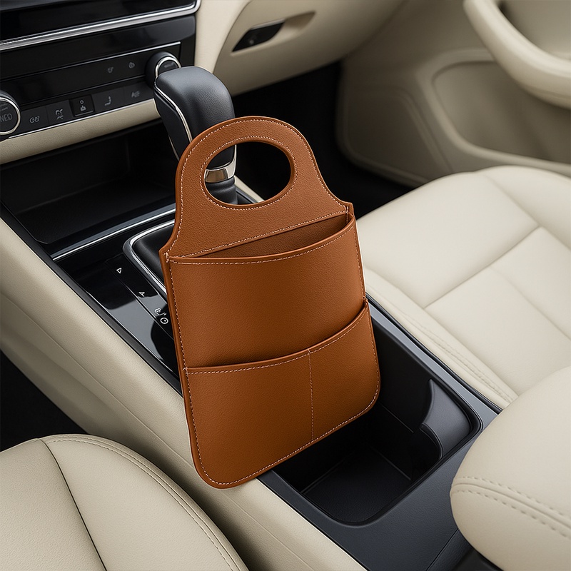 Saco De Lixo Para Carros Automáticos Estilo Slim C/ Tampa Impermeável Design Sofisticado