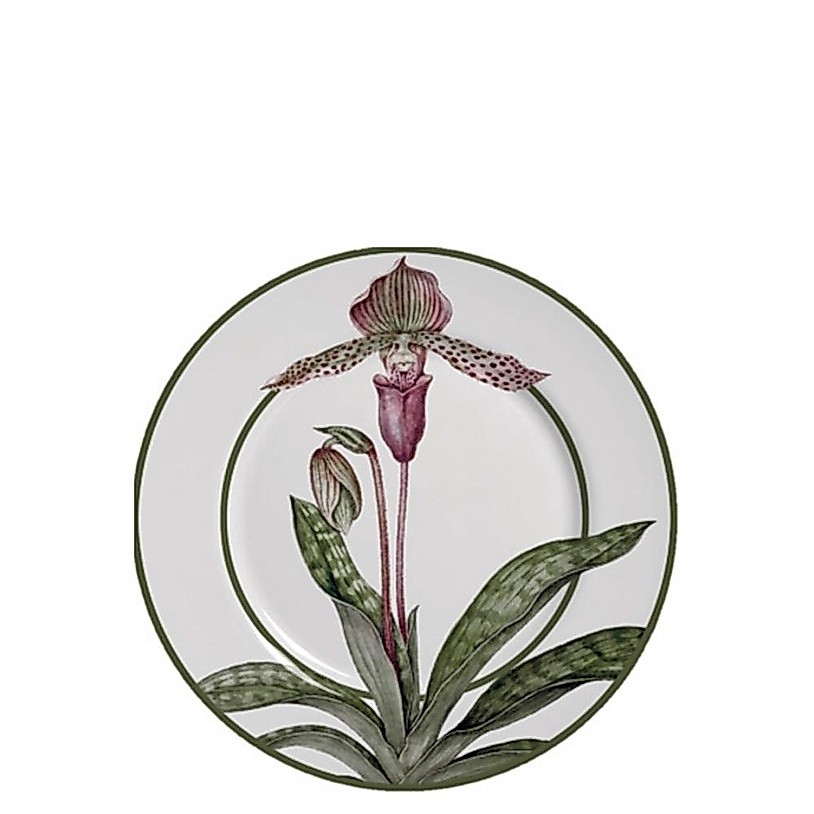 ORQUIDEA - PRATO SOBREMESA 21 CM - CAIXA C/ 6 PEÇAS