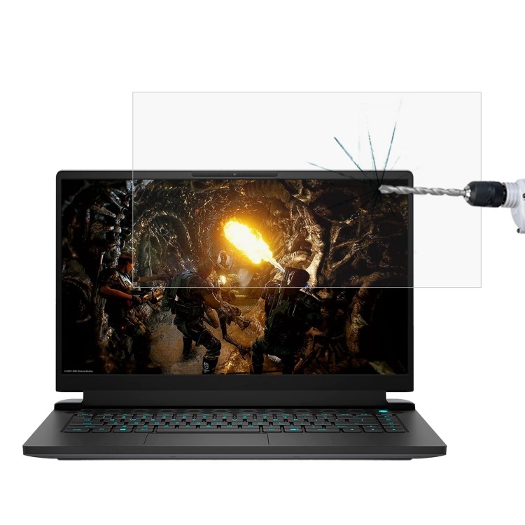 Película Protetora De Vidro Temperado HD Para Tela De Laptop Alienware M15 R5 15.6 Polegadas