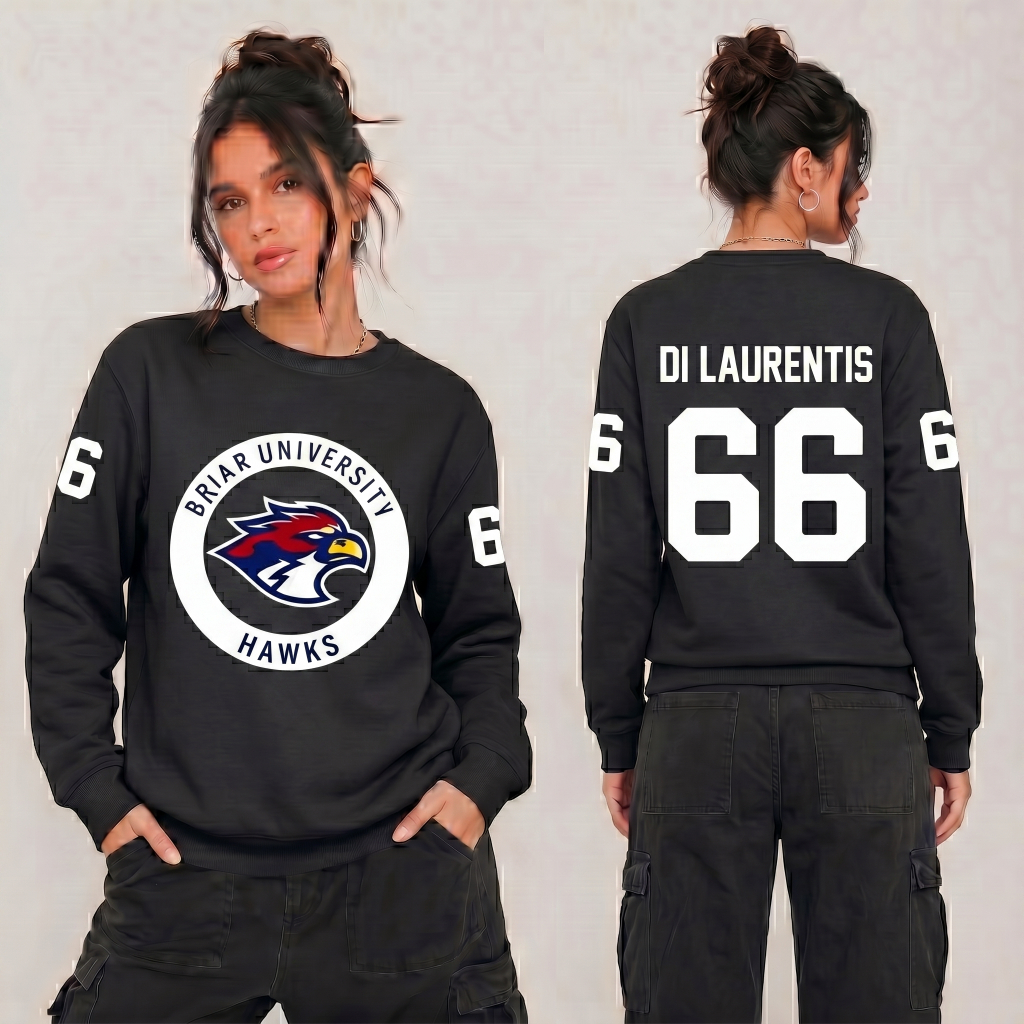 Moletom Gola Careca  Off Campus Di Laurentis Graham Tucker Logan Briar University Hawks Serie Hockey