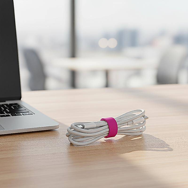 [springevenwell] 10 Peças De Tiras De Cabo Reutilizáveis Soft TPR Organizadores De Cabos Multicoloridos Ajustáveis Para