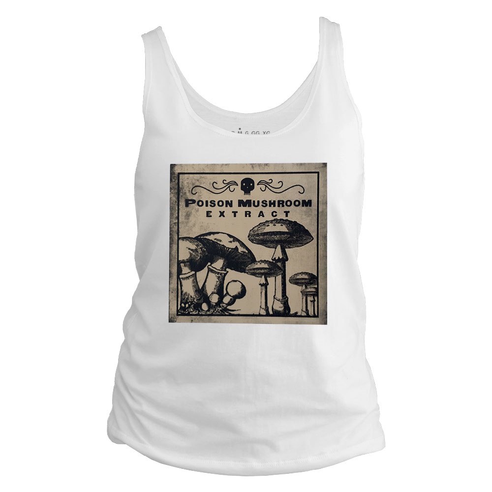 Camiseta regata feminina - Rotulo Antigo Poison Mushroom