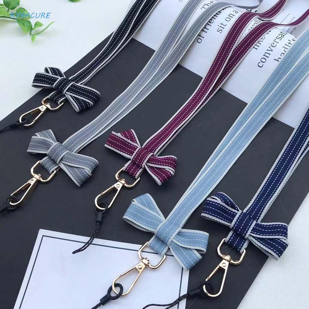 Correias Do Telefone Móvel Para Caso Anti Perdido Cordão Neckband Bowknot Chaveiro