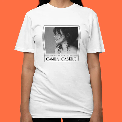 Camisa Premium Camila Cabello Hurting Healing Loving Blusa Unissex Camiseta 100% Algodão
