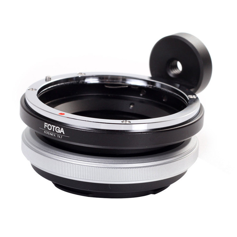 O adaptador tilt-shift FOTGA EOS-NEX é adequado para adaptar lentes EF EFS a câmeras A7, A6300 e A6000.