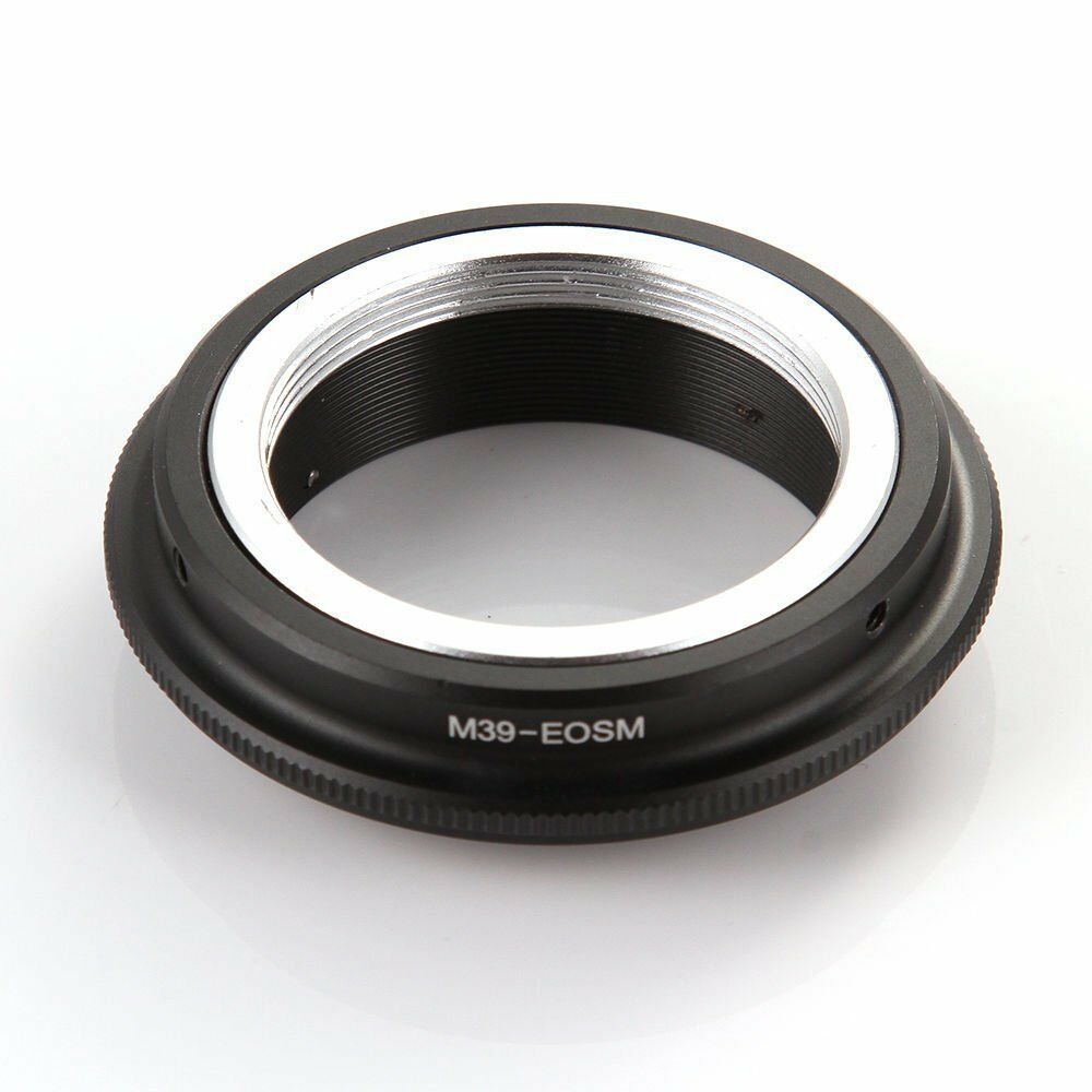 O adaptador FOTGA M39-EOSM é adequado para lentes com montagem M39 para serem usadas com corpos de câmeras mirrorless Ca