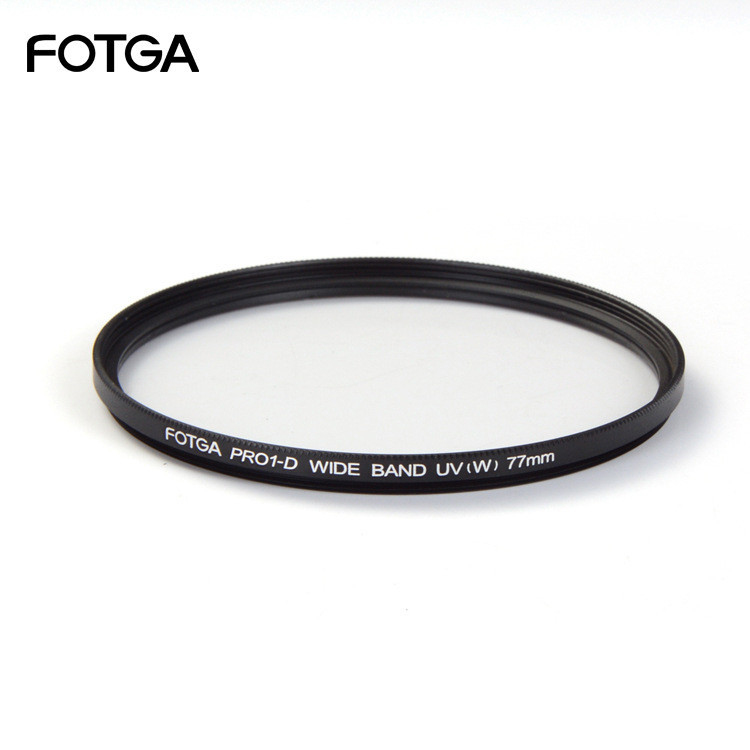 Filtro de Lente Protetor Ultra-fino FOTGA UV 43 52 58 67 72 77 82mm, Venda Direta de Fábrica