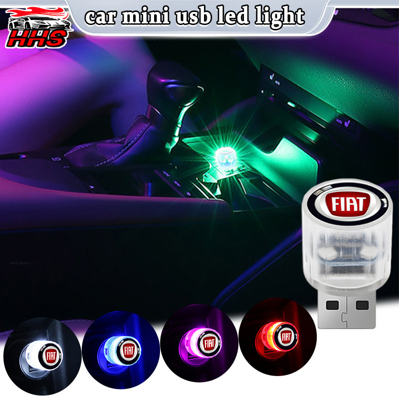 Fiat Car Usb Led Sem Fio Iluminação Interior Do Carro Mini Atmosfera Luz Multi-Função Fácil De Usar Para Argo 500 Strada